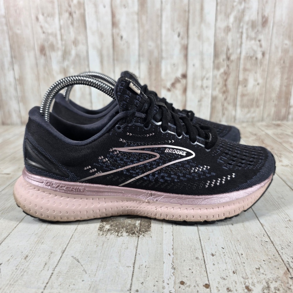 Brooks Glycerin 19 Mens Running Shoes Black Rose Gold 1203431B074 Size 8.5